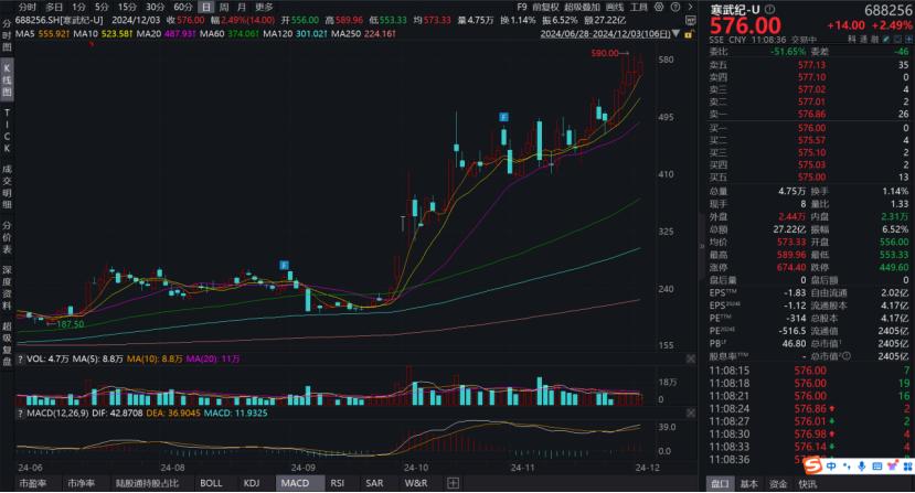 寒武紀(jì)股價(jià)暴漲原因分析，寒武紀(jì)股價(jià)暴漲的背后原因解析