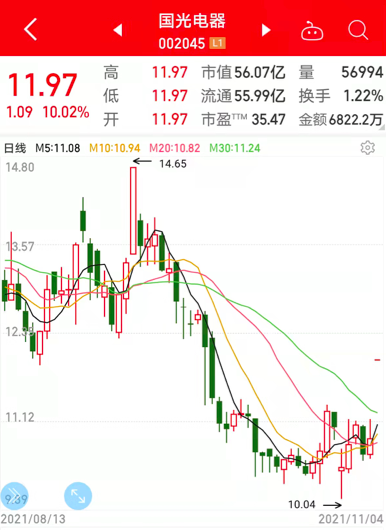 國(guó)光電器收盤(pán)強(qiáng)勢(shì)上揚(yáng)，漲幅達(dá)驚人的10.01%，揭示未來(lái)增長(zhǎng)新篇章，國(guó)光電器強(qiáng)勢(shì)收盤(pán)，漲幅達(dá)10.01%，開(kāi)啟未來(lái)增長(zhǎng)新篇章